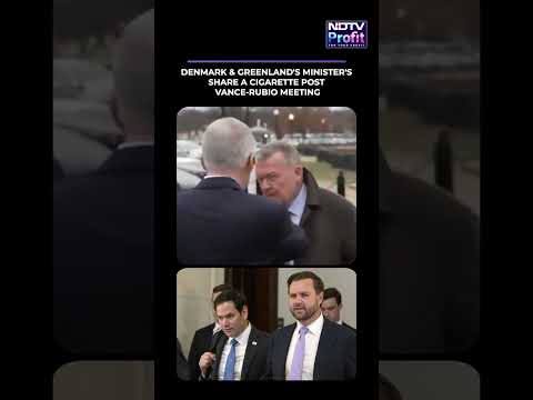 Foreign Ministers Of Denmark And Greenland Share A Smoke Together After Vance Rubio Meeting 
