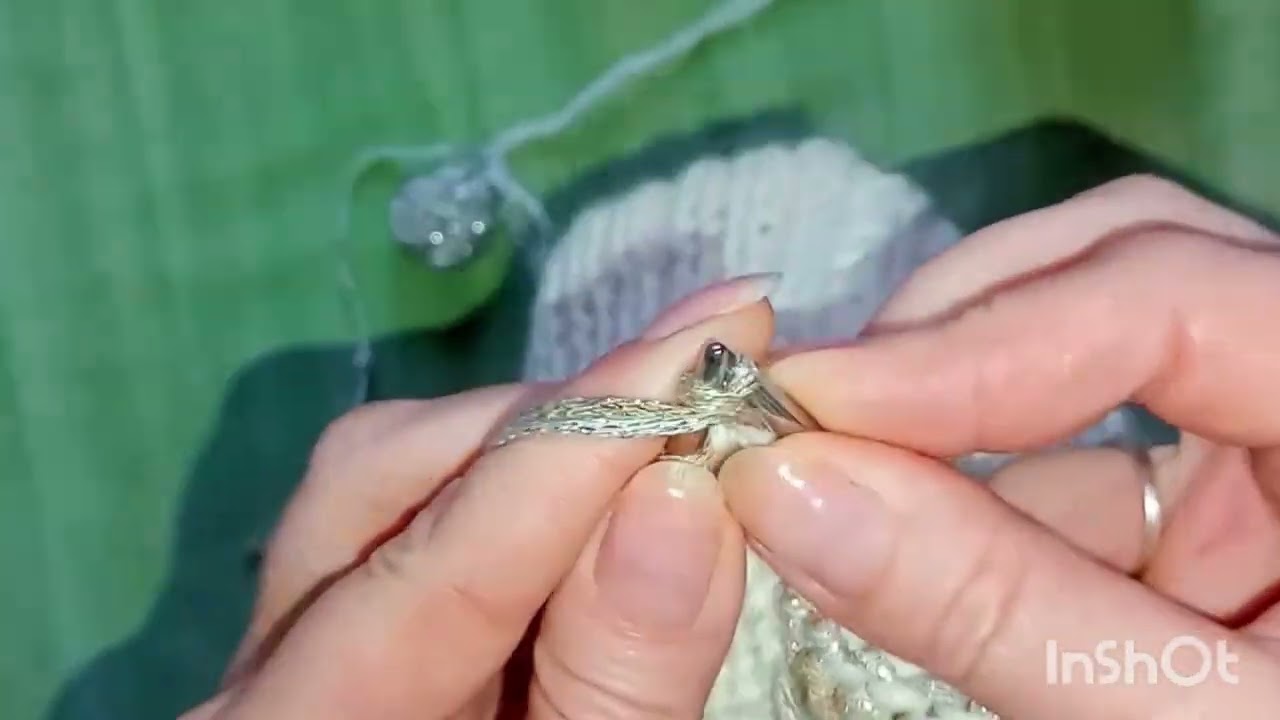 Как я вяжу интарсию в шапке.😍 Быстрое объяснение за 3 минуты♥️💥