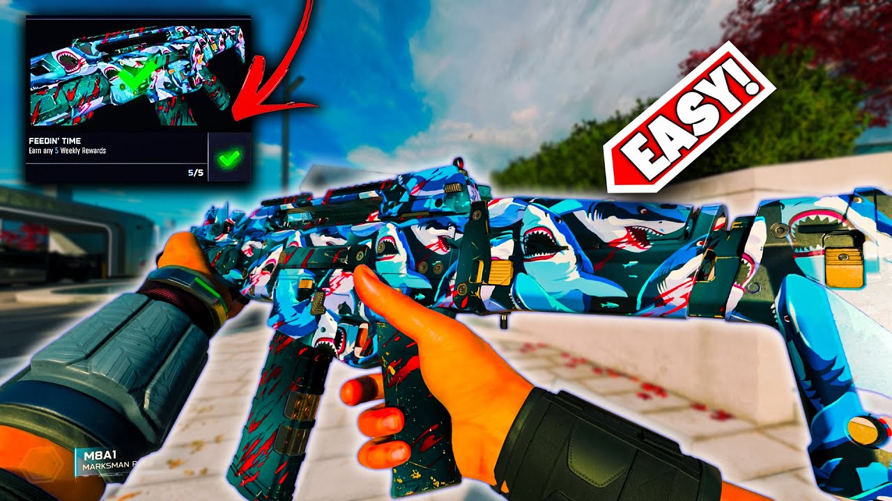 How To Unlock FEEDIN TIME Mastery Camo in Warzone EASY! COD BO7 Week 5 Challenges (Season 1)