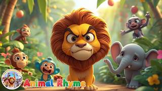 The Grumpy Lion Rhyme | Fun Jungle Story | Animal Song for Kids