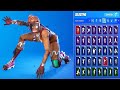 🔥 GINGER GUNNER SKIN SHOWCASE WITH ALL FORTNITE DANCES &amp; EMOTES 😱