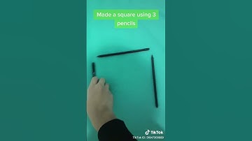 Making A Square Using 3 Pencils TikTok: swleee