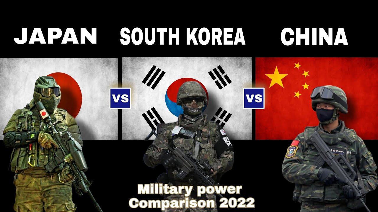 Japan vs South Korea vs China Military power comparison 2022 | S.Korea ...