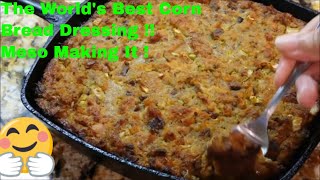 How To Make The World's Best Southern Cornbread Dressing |Crispy Outside Creamy Inside