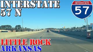 I-57 North - Little Rock - Arkansas - 4K Highway Drive