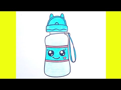 Bottle of Water sketch. Continuous one simple line drawing. Plastic waste,  Fresh Soda or Drink Water, Bottle for liquid. Vector Stock Vector | Adobe  Stock