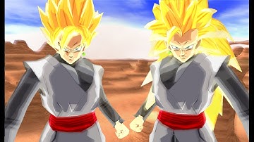 Black Goku SSJ & SSJ3 (What-If) | DBZ Budokai Tenkaichi 3 (MOD)
