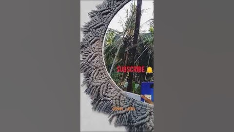 macrame mirror #macrame #mirrordecor #subscribe #yotubeshorts #macrametutorial #macramecreation