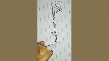 Amazing Cursive Handwriting in English |  SuperNeat and Clean Handwriting #shorts #youtube