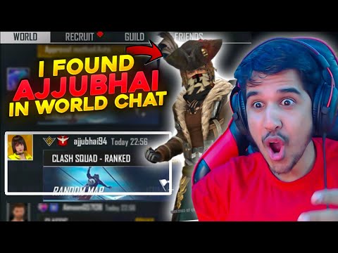 I Found Ajjubhai & White444 in World Chat || 1v1 Clash Squad || Desi Gamers