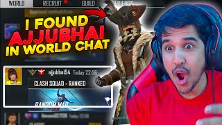 I Found Ajjubhai & White444 in World Chat || 1v1 Clash Squad || Desi Gamers