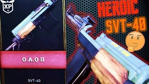 Trying Out The HEROIC SVT-40 O.A.O II (Not A Fan) | Call of Duty WW2