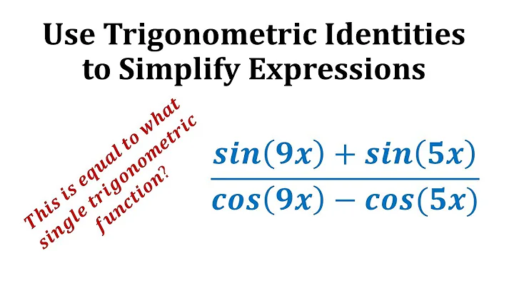 Ex: Simplify a Trig Expression Using Sum to Product Identities