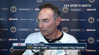 TB@MIN: Molitor talks tough 8-6 loss to Rays