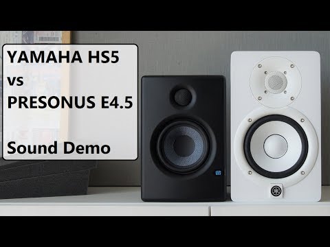 Yamaha HS5 vs Presonus Eris E4.5 ||  Sound Demo