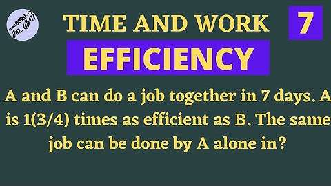#tnpsc Time and Work | Efficiency | Sum 6 | In Tamil | Nammaoorugoogle |