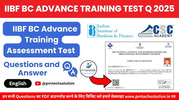 IIBF BC Advance Training Assessment Test Questions & Answer in English 2025 | IIBF Advance Training