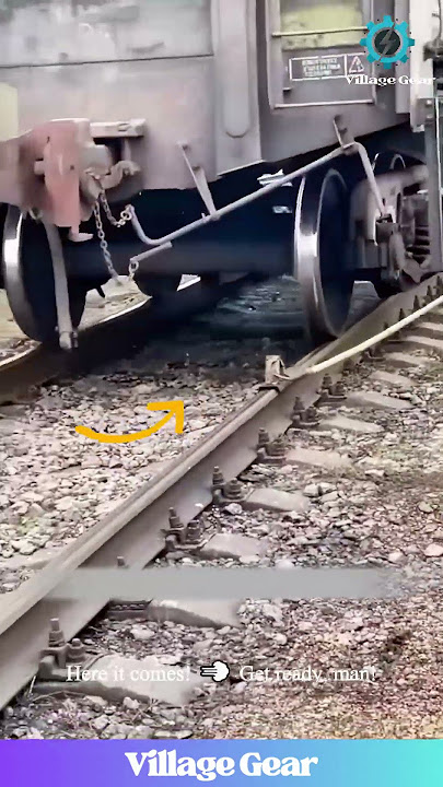 Railroad's Magic Brake Shoe is WILD! 👟🚂 Stopping a Train by Hand! #railwaylife #trains #cooltools