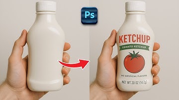 How to Create Bottle Label Mockup   Adobe Photoshop Tutorial