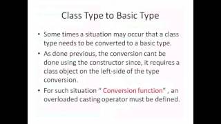 Operator Overloading and Conversion Constructors