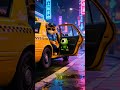 Taxi driver cat #viralshort #shorts #cat #ai #story #hindi