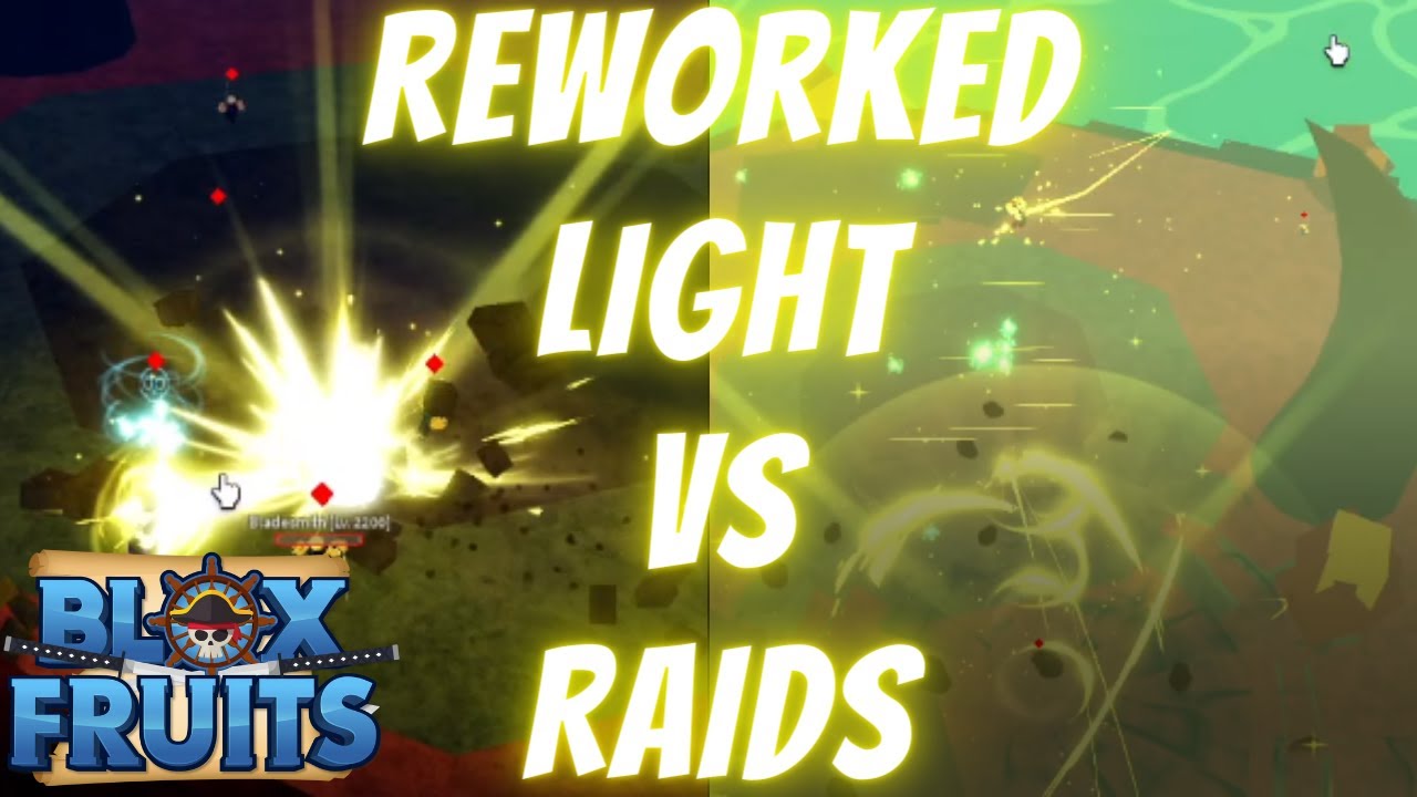 Light Raid Showcase  Blox Fruits Roblox 