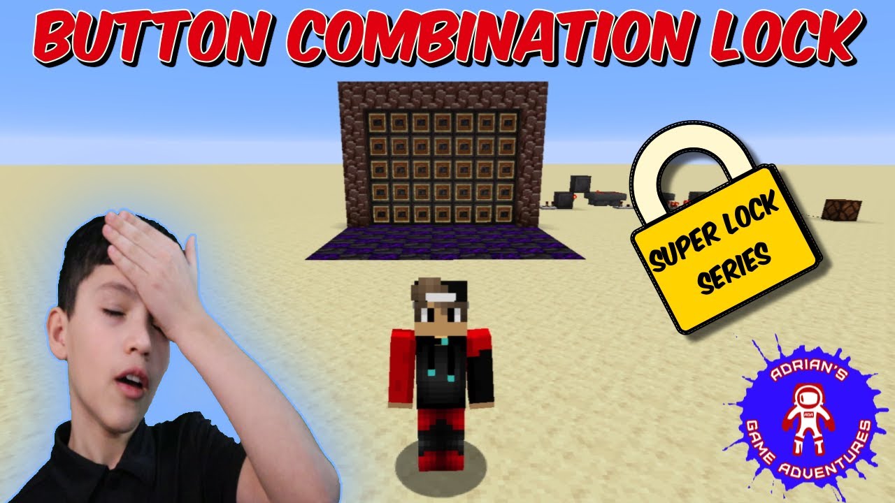 Minecraft SuperLocks Series Button Combination Lock YouTube