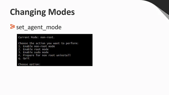 Connect with Control M: Control-M/Agent 9 root, non-root and sudo