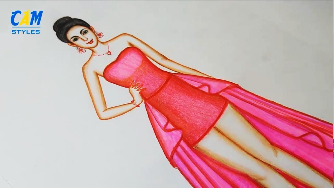 parveensandhustylish  Fashion illustration dresses Dress illustration  Fashion inspiration design