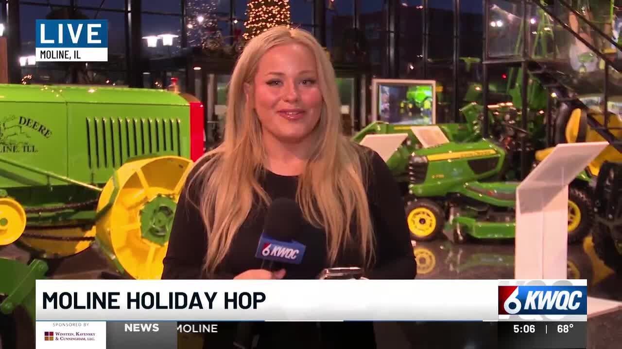 Holiday Hop in downtown Moline offers interactive activities - YouTube