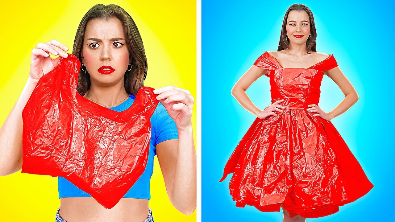 모든 소녀들을 위한 멋진 옷차림 해킹 ||123 GO!GOLD의 여성스러운 옷차림 변신 아이디어