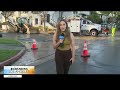 Water main breaks in the Fairfax District Tuesday morning