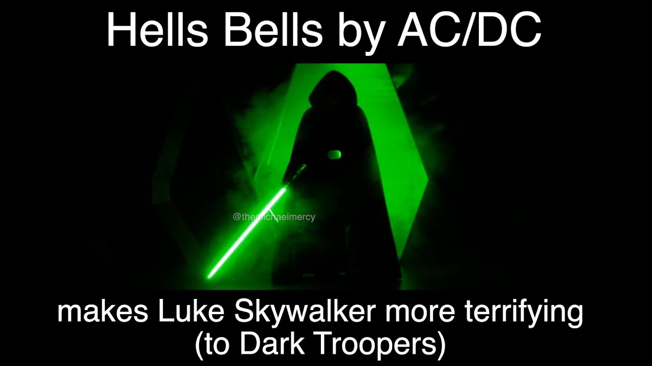 Luke Skywalker vs Dark Troopers set to Hells Bells by ACDC Luke Skywalker vs Dark Troopers set to Hells Bells by ACDC