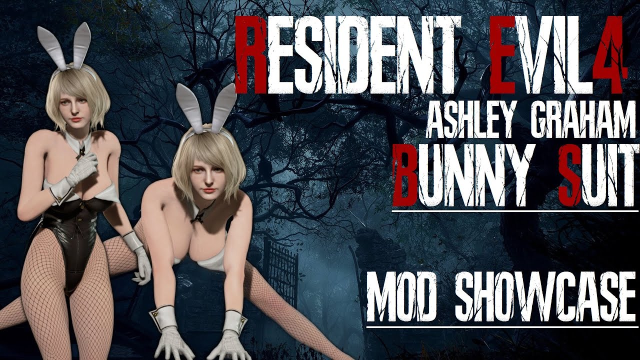 Resident Evil 4 remake - Ashley with Sexy reverse bunny suit 