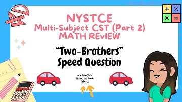 Solving a Speed Ratio | NYSTCE Multi-Subject CST Part 2 (Math) B-2 and 1-6