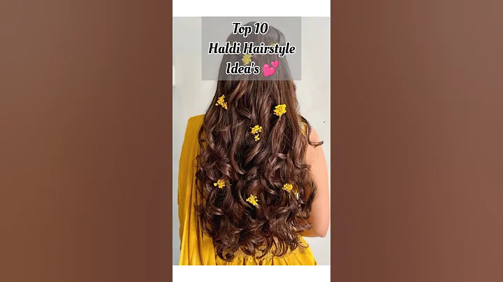 TOP 10 HALDI HAIRSTYLE IDEA'S #youtubeshorts #trending #wedding #ideas #haldi #hairstyle #love