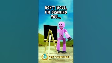 Don’t Move… I’m Drawing You! 🎨😂 | StikBot Funny Animation