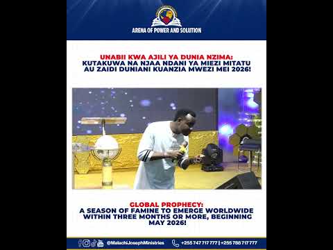 Neno la UNABII kutoka kwa mtumishi wa Mungu Joseph Malachi wa Kanisa la CHRIST MANDATE.