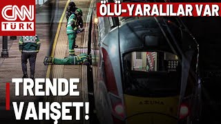 İngilterede Trende Dehşet Çok Sayıda Yaralı Var, Saldırganlar Yakalandı