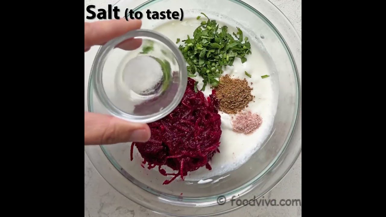 Beetroot Raita in 10 minutes (Quick Indian Style Beet and Yogurt Dip)