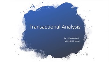 Transactional analysis | UGC NET