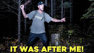 (I MADE A DISTURBING DISCOVERY!) SCARIEST NIGHT OF MY LIFE ALONE in the MOST HAUNTED WOODS