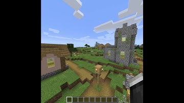 Minecraft 1.17 java seed: Spawn next to village, pyramid, portal and mesa biome. #shorts