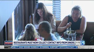 Restaurants must now colleged contact info from diners