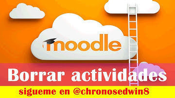 🍎🍏❤ Como borrar o eliminar una actividad en moodle