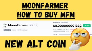 How to Buy MoonFarmer Token crypto/ Token in PancakeSwap | MFM coin