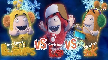 Oddbods Christmas Slick vs Bubbles vs Fuse | Oddbods Turbo Run | Droidzman Gameplay