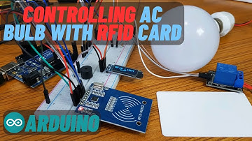Light Bulb ON/OFF with RFID Card, Arduino & 128x32 OLED Display