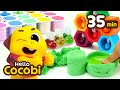 Learn colors with kinetic sand  toy bees s for kids  hello cocobi