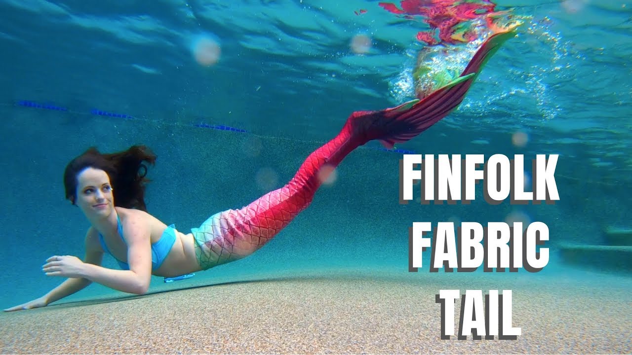 Finfolk Productions Fabric Tail Underwater Swimming - YouTube